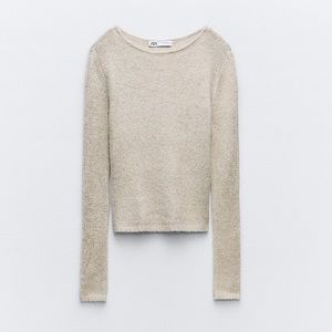 Zara metallic thread sweater